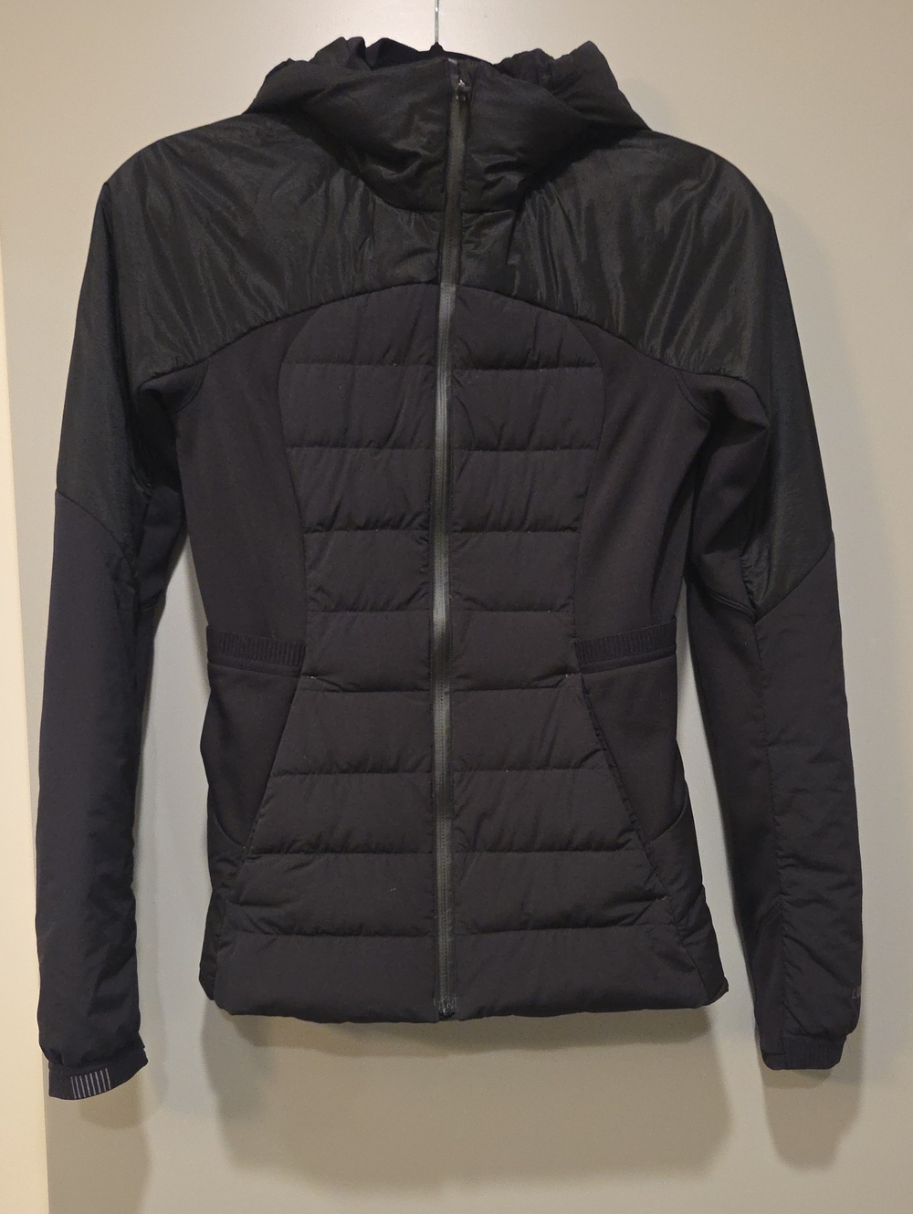 lululemon athletica Black Hooded Puffer Jacket